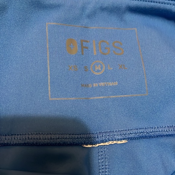 Figs Underscrub leggings Capri Blue Size M - Picture 7 of 10